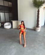 Telure kupaći kostim - crveni - Slika 2