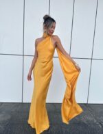 Yellow Velvet haljina - Slika 2