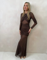 Chocolate Sheer haljina - Slika 5