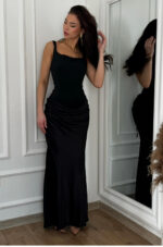 Marvelle crna duga haljina - Slika 3
