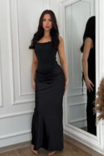 Marvelle crna duga haljina - Slika 4