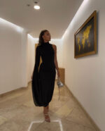 Alba black haljina